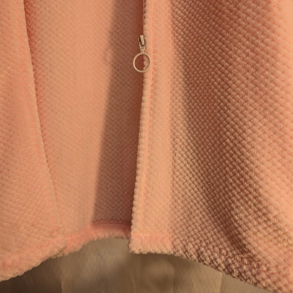 Charter Club Intimates Petite Long-Sleeved Zip-Front Robe, Pastel Pink P/S, NWOT - Picture 9 of 13